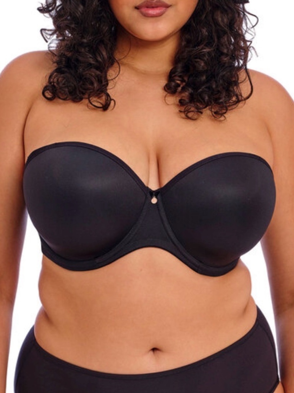 Elomi Molded Strapless Bra
Black 40DDD
